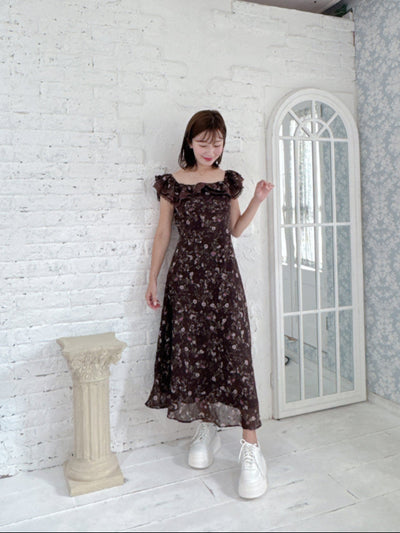 Floral Brown Dress