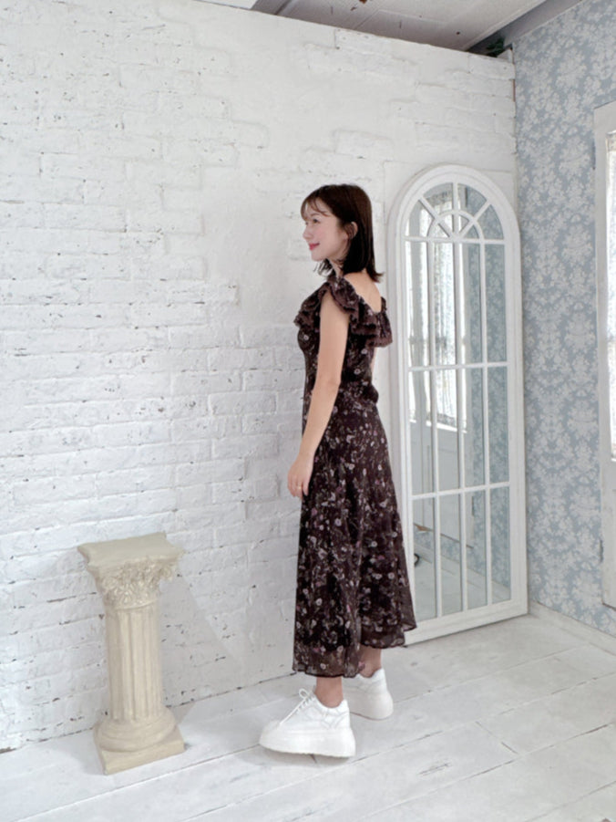Floral Brown Dress