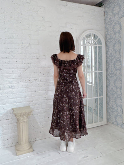 Floral Brown Dress
