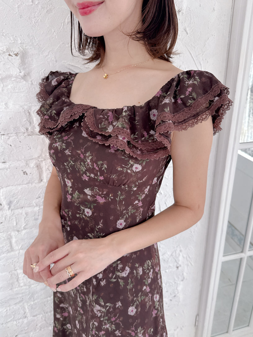 Floral Brown Dress