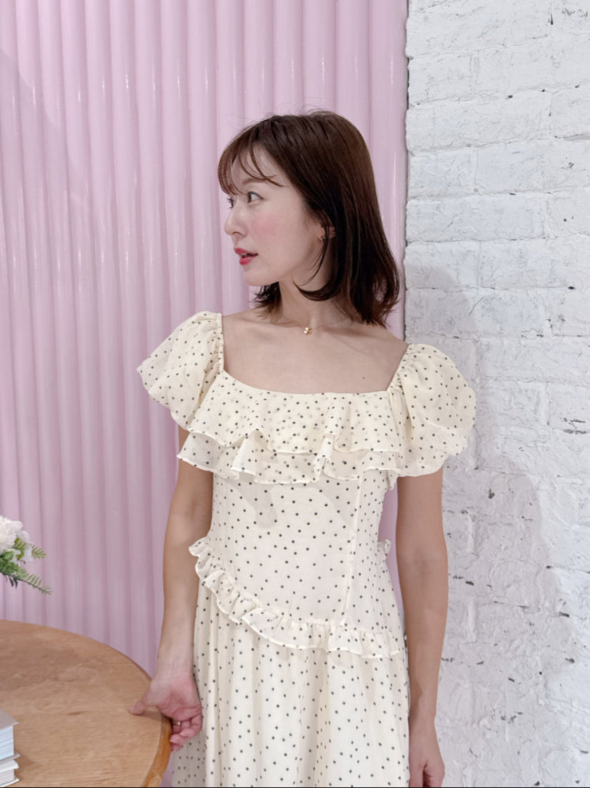 Dot Puff Dress – Belle Mignonne Dot Puff Dress – Belle Mignonne