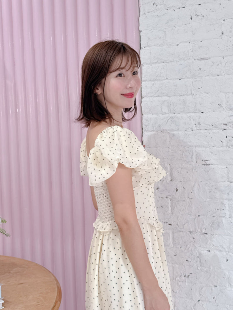 Dot Puff Dress