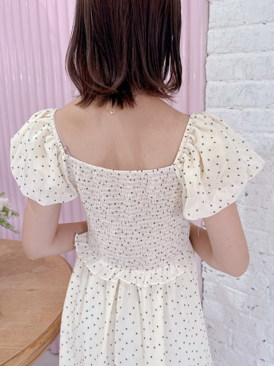 Dot Puff Dress