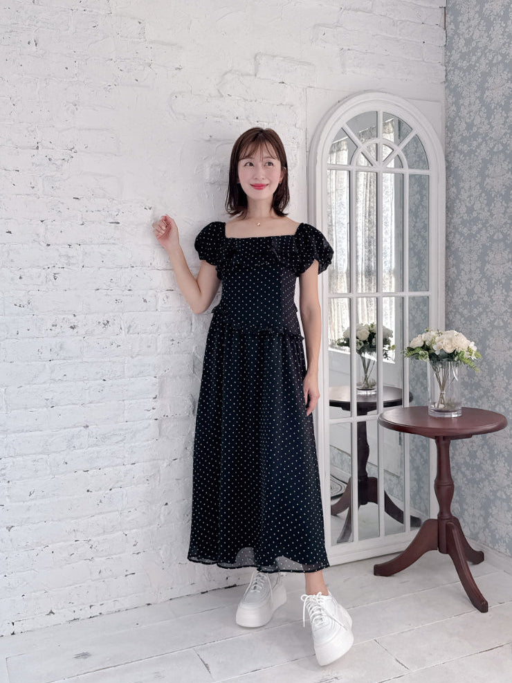 Dot Puff Dress