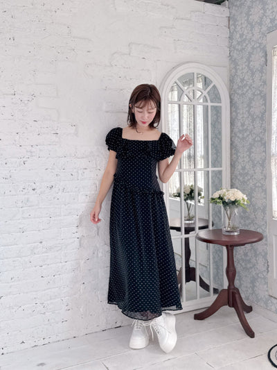 Dot Puff Dress