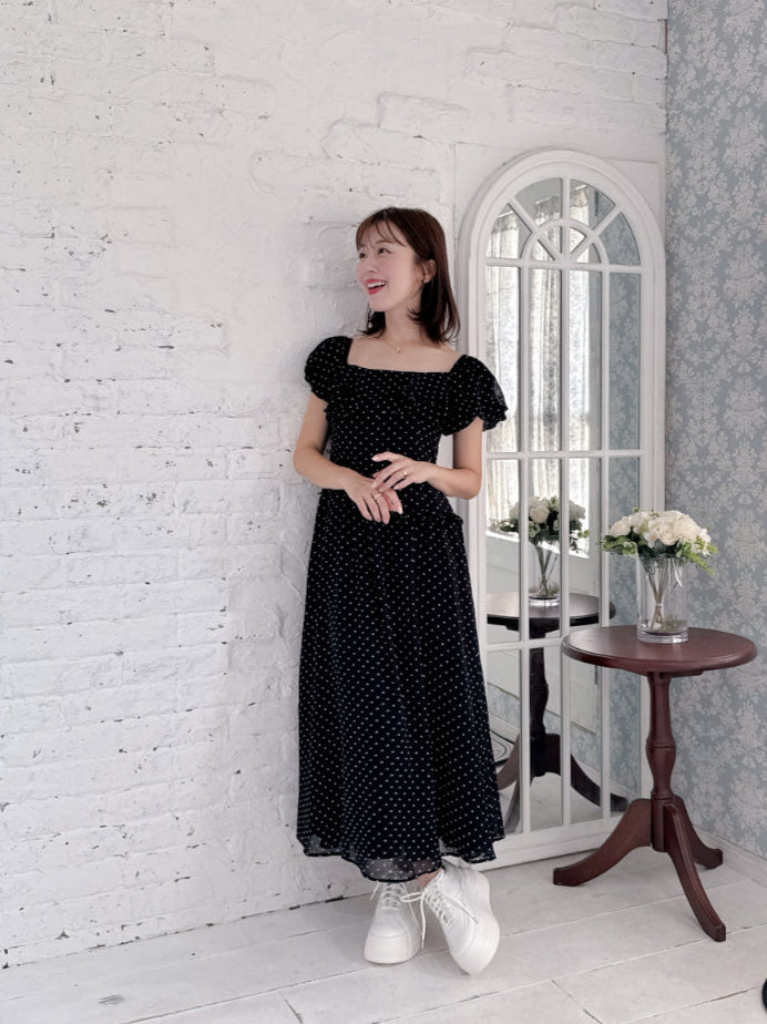 Dot Puff Dress
