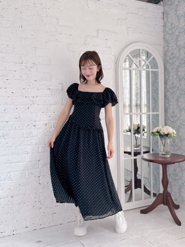 Dot Puff Dress