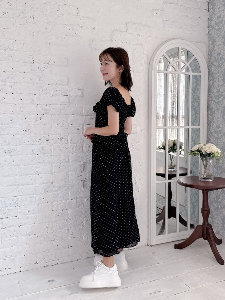 Dot Puff Dress