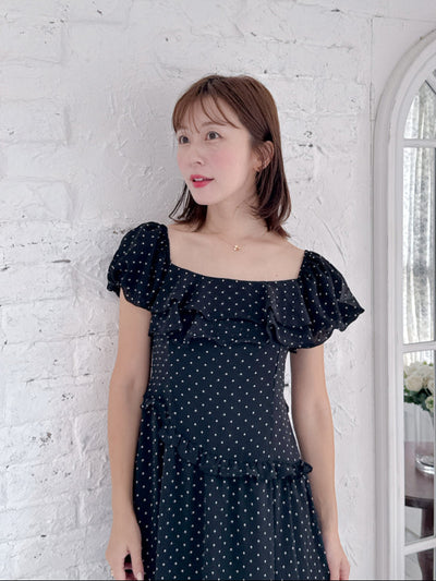 Dot Puff Dress