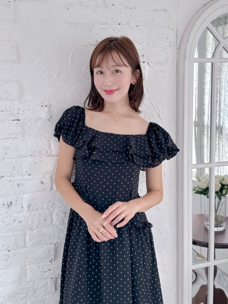 Dot Puff Dress