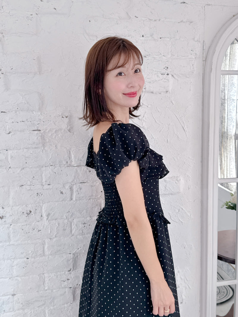 Dot Puff Dress