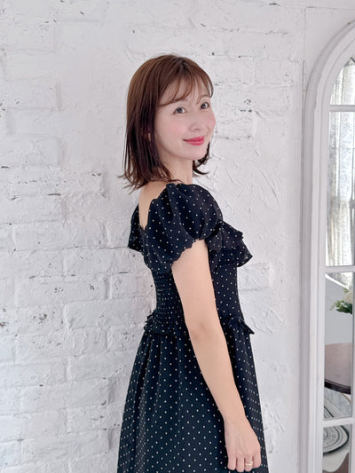 Dot Puff Dress