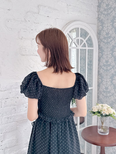 Dot Puff Dress