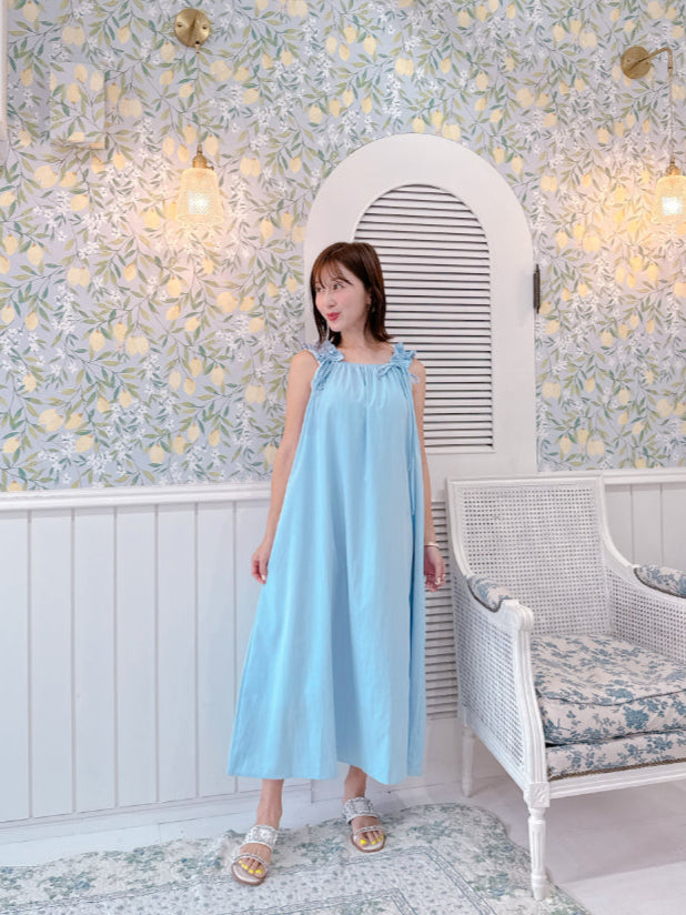 Gather Shoulder Dress