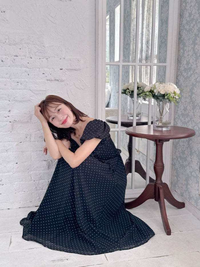 Dot Puff Dress