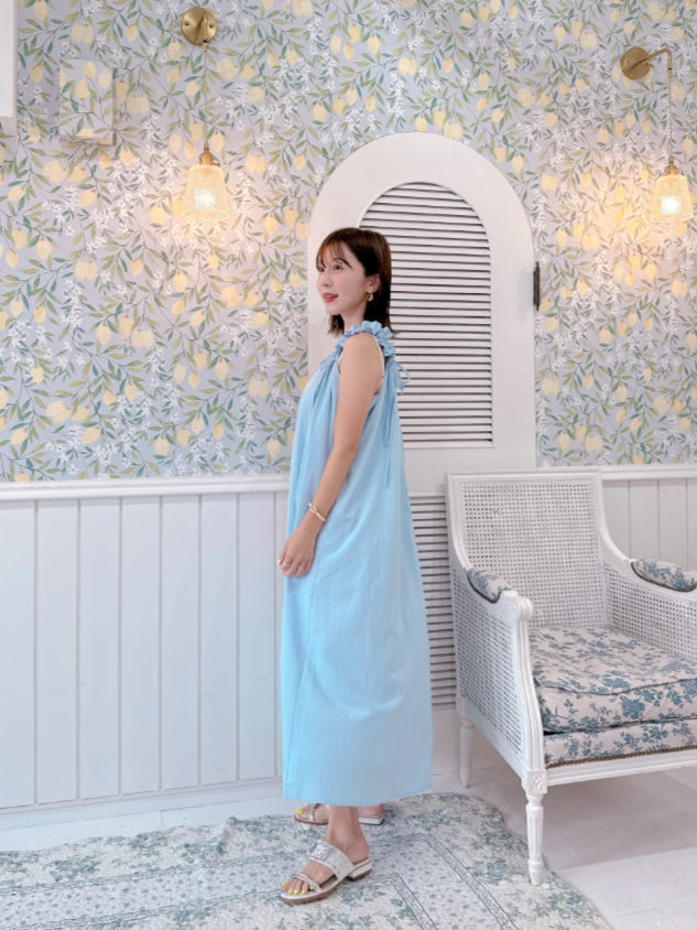 Gather Shoulder Dress