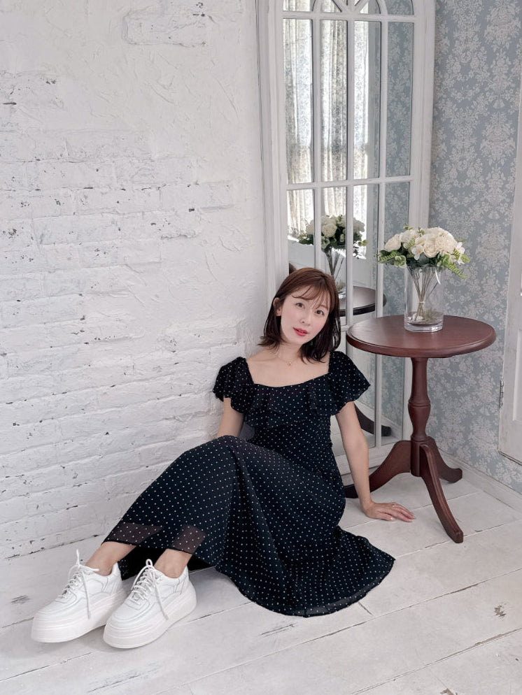Dot Puff Dress