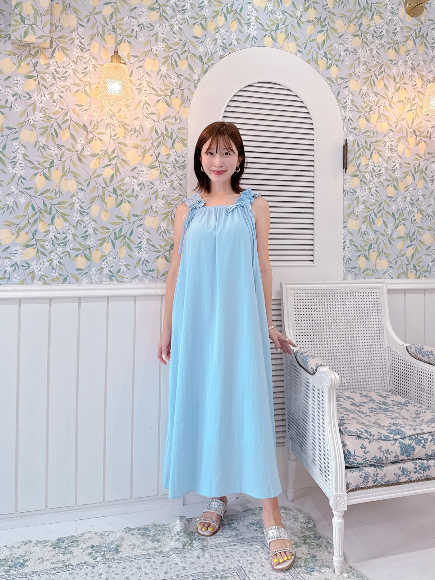 Gather Shoulder Dress