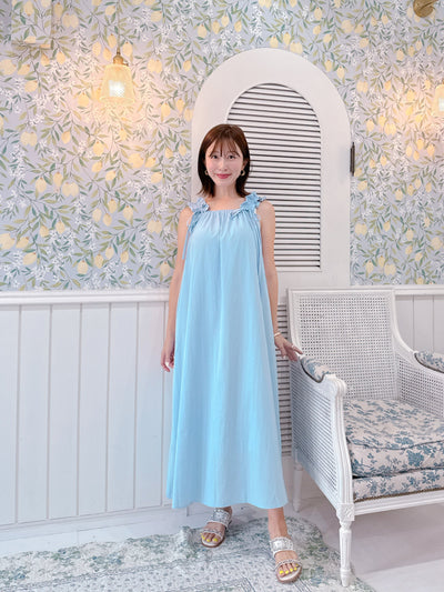 Gather Shoulder Dress