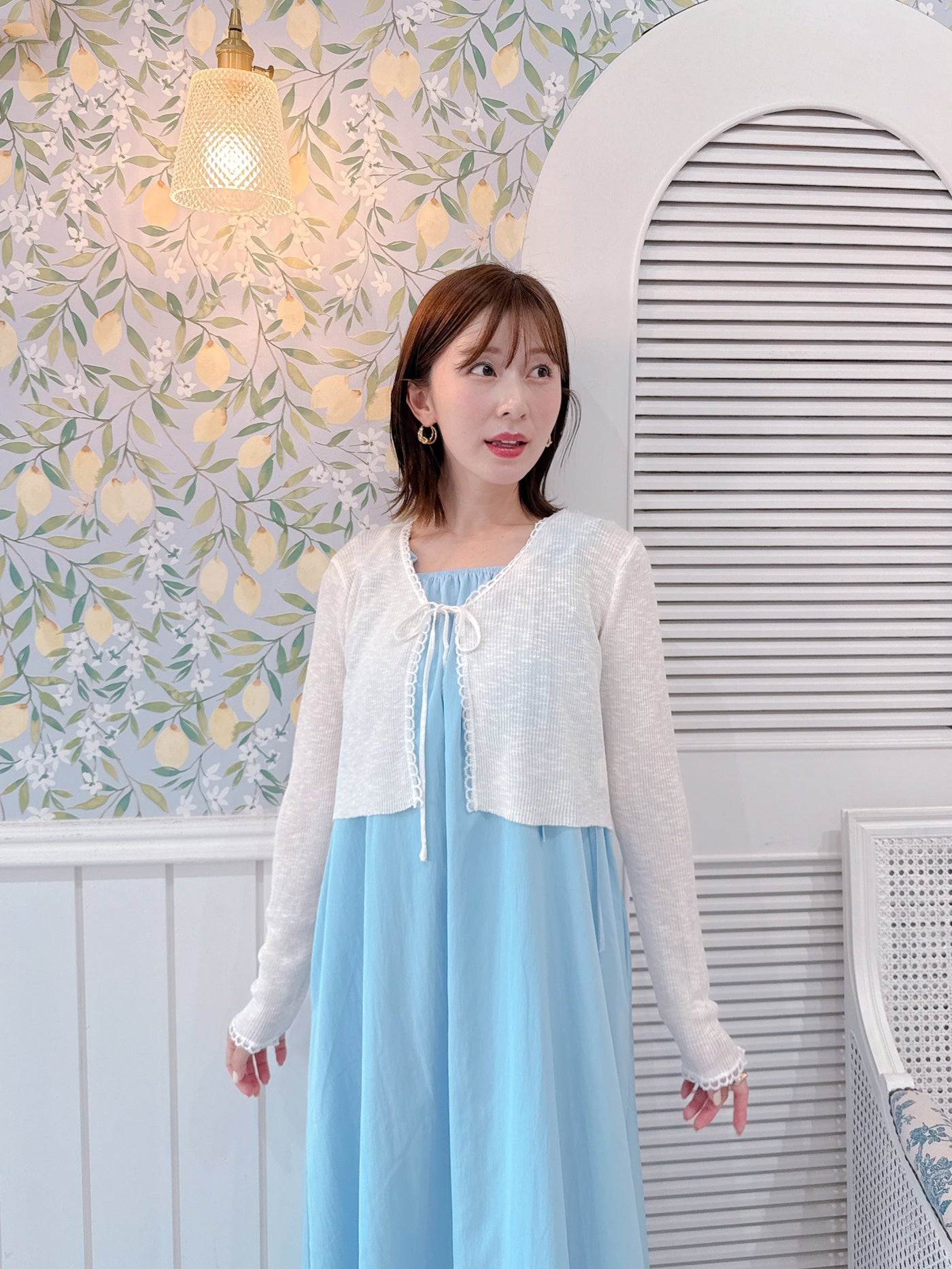 Gather Shoulder Dress