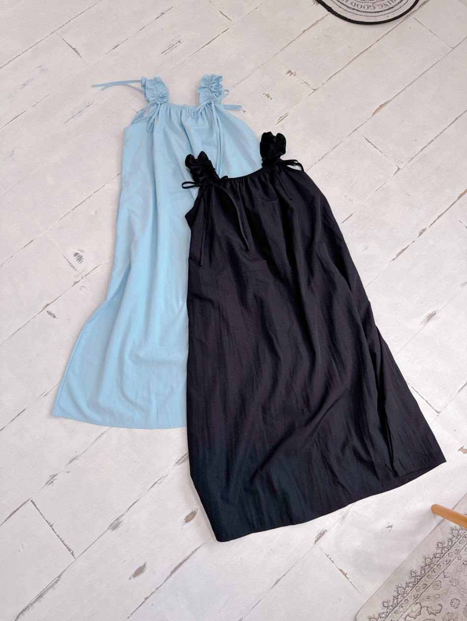 Gather Shoulder Dress