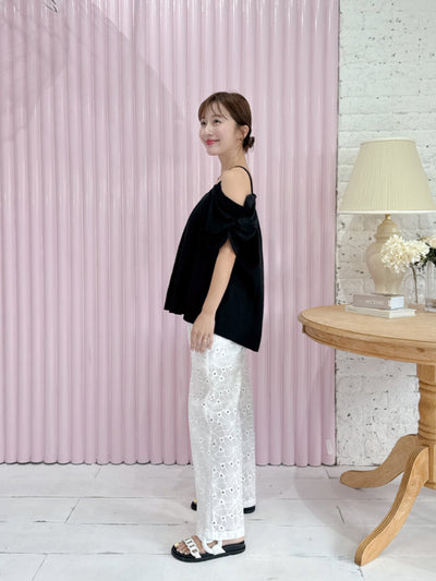 Black Puff Tops