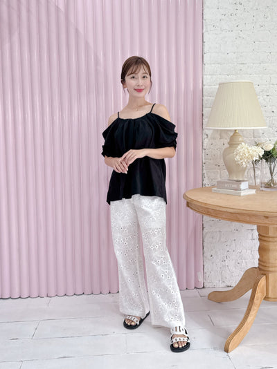 Black Puff Tops