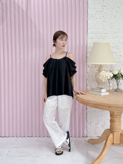 Black Puff Tops