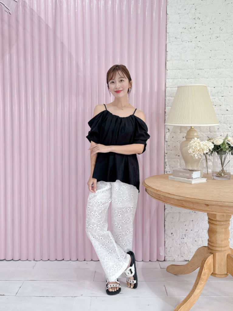 Lace Cotton Pants