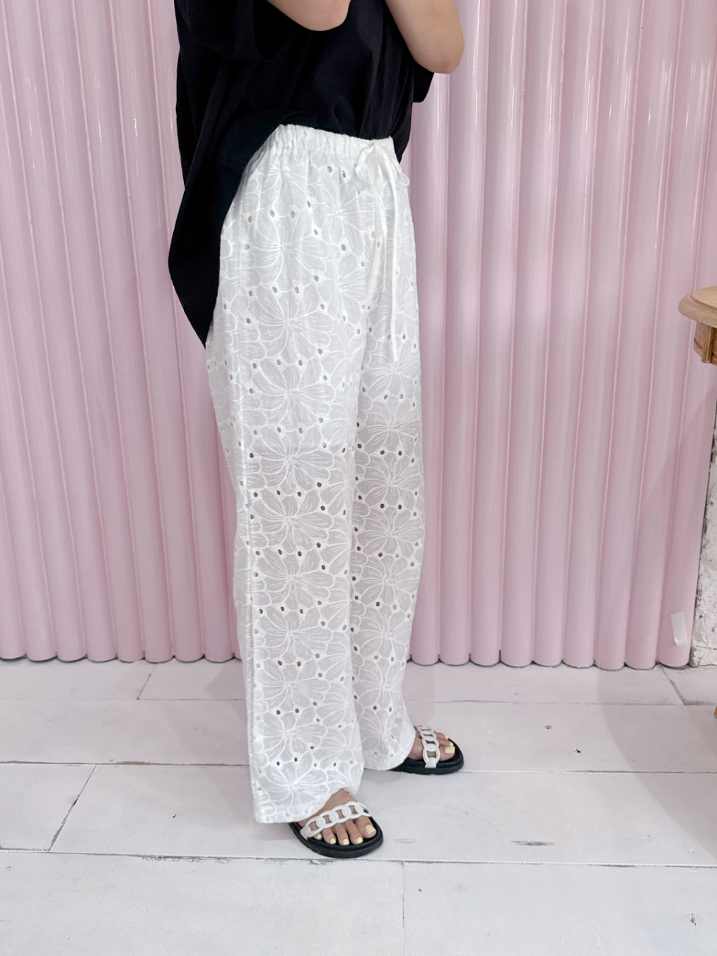 Lace Cotton Pants