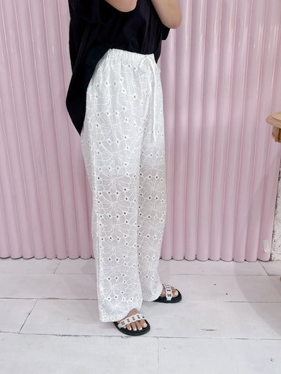 Lace Cotton Pants