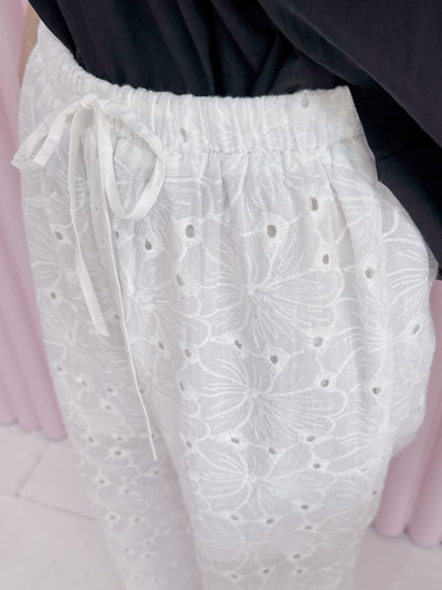 Lace Cotton Pants