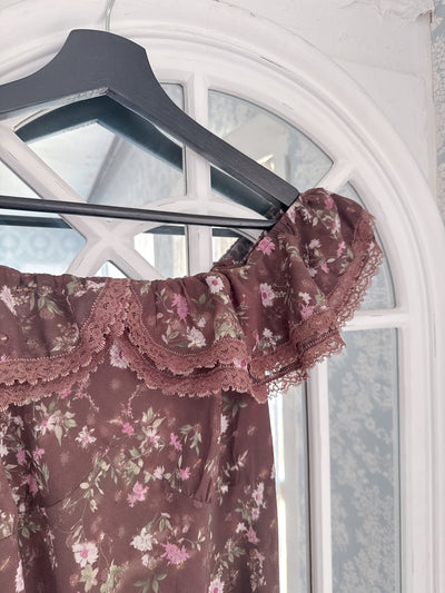 Floral Brown Dress