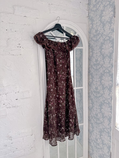 Floral Brown Dress