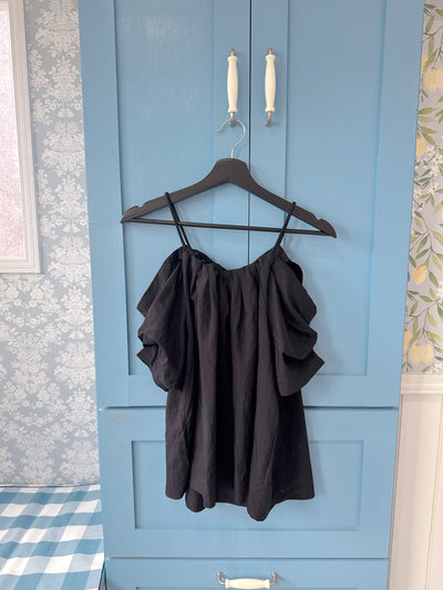 Black Puff Tops