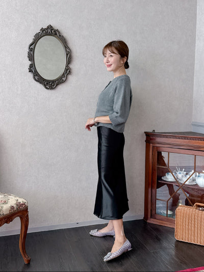 Petite Satin Skirt