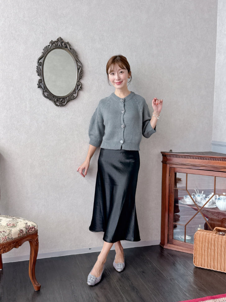 Petite Satin Skirt