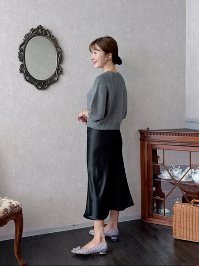 Petite Satin Skirt