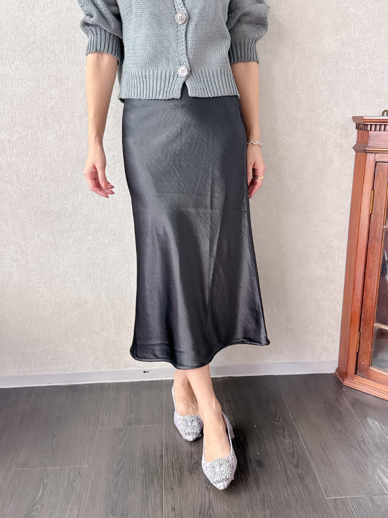 Petite Satin Skirt
