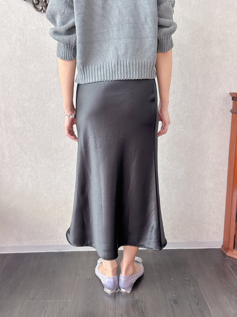 Petite Satin Skirt