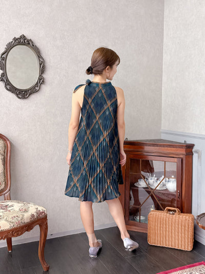 Check Pleats Dress