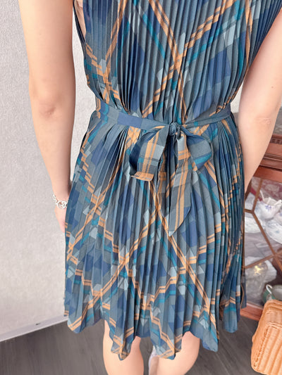 Check Pleats Dress