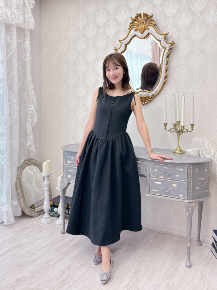 Black Ribbon Dress