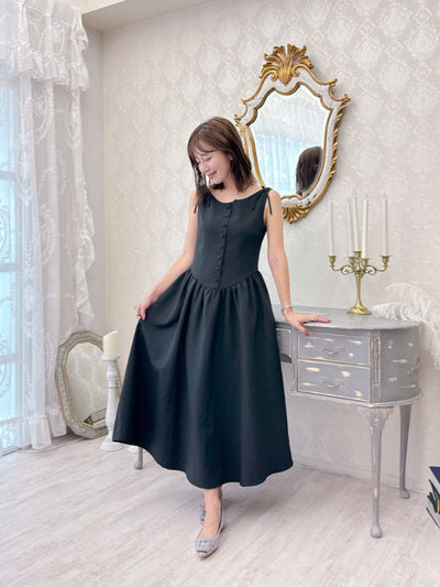 Black Ribbon Dress