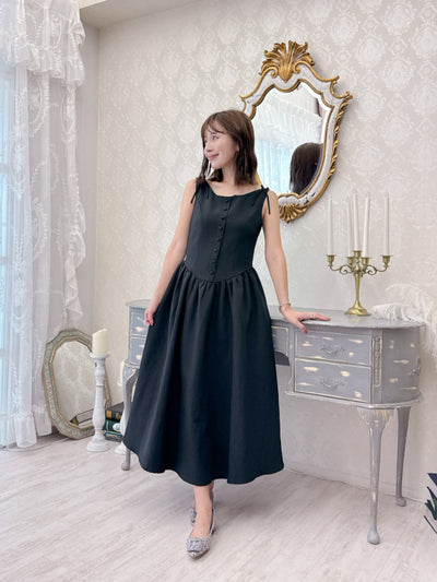 Black Ribbon Dress