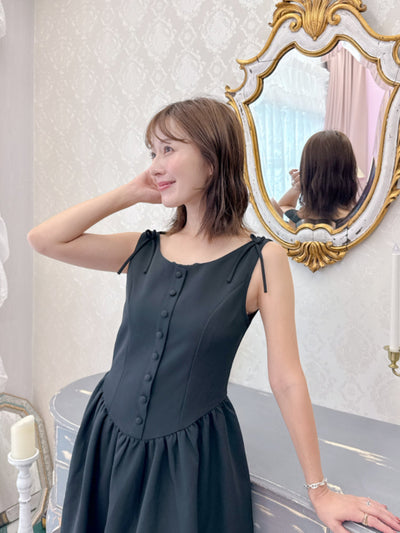 Black Ribbon Dress
