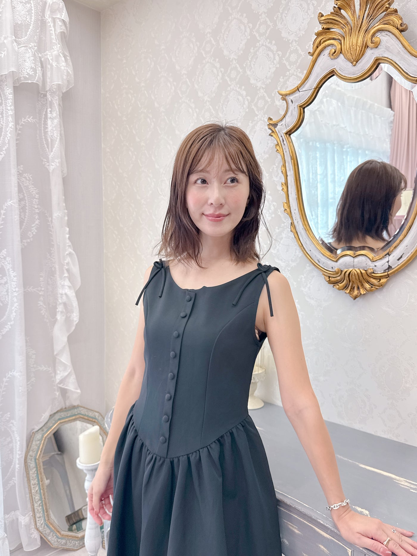 Black Ribbon Dress