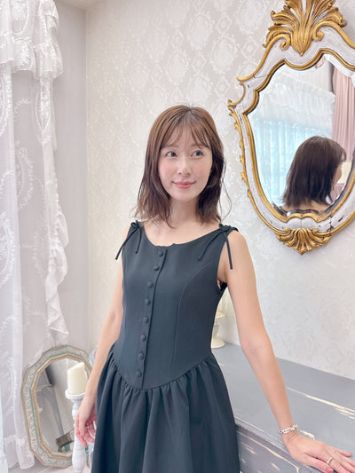 Black Ribbon Dress