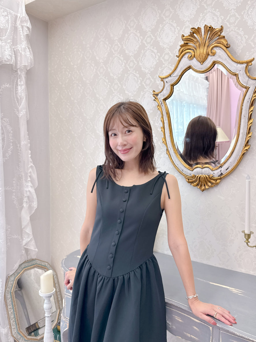 Black Ribbon Dress