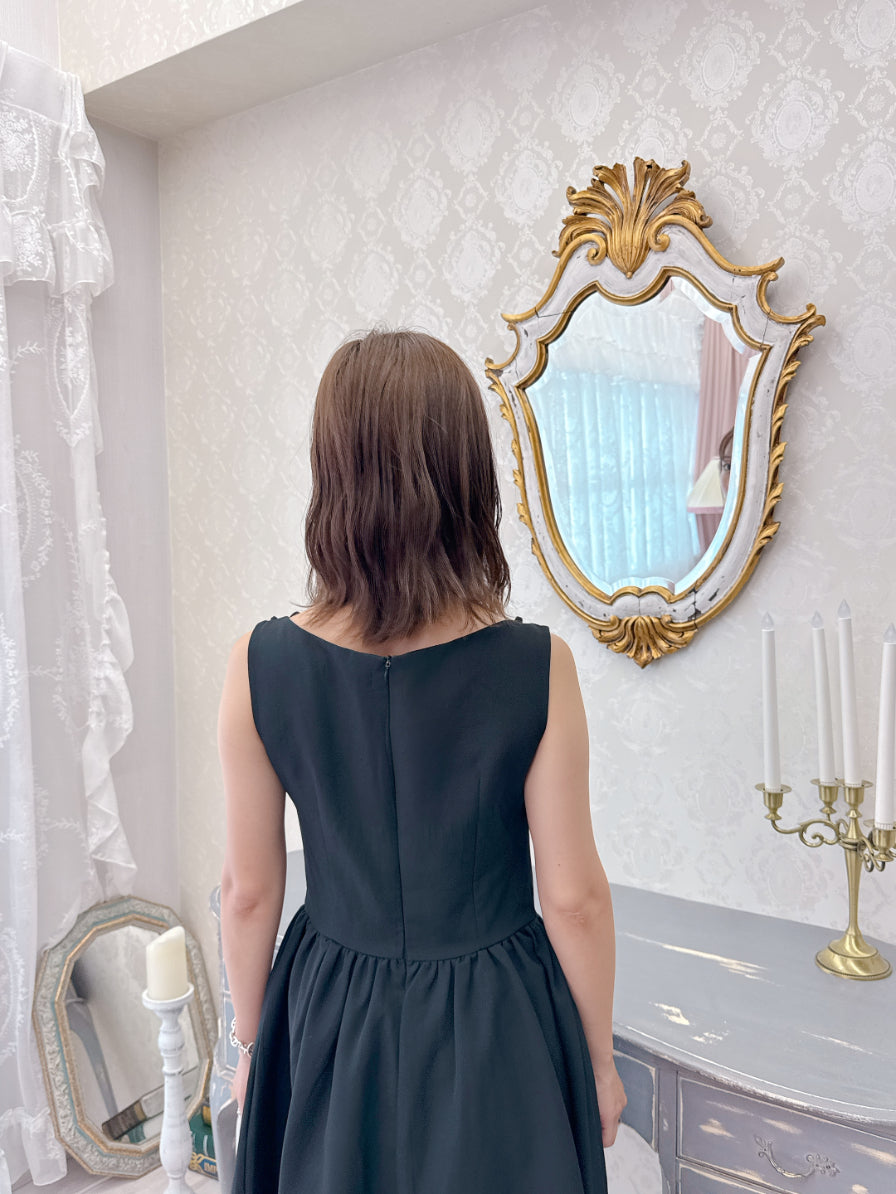 Black Ribbon Dress